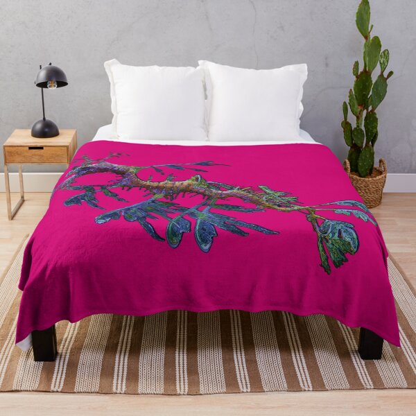 Item preview, Leafy Sea Dragon on Deep Pink by Amanda M Lucas designed and sold by Amanda Lucas.