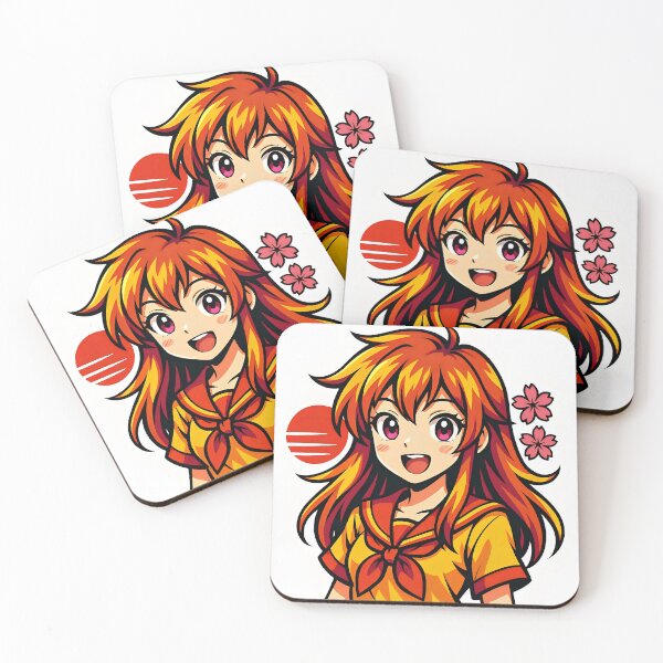 Item preview, Vibrant Anime Girl with Sakura Blossoms in Japanese School Uniform designed and sold by Amr Siam.