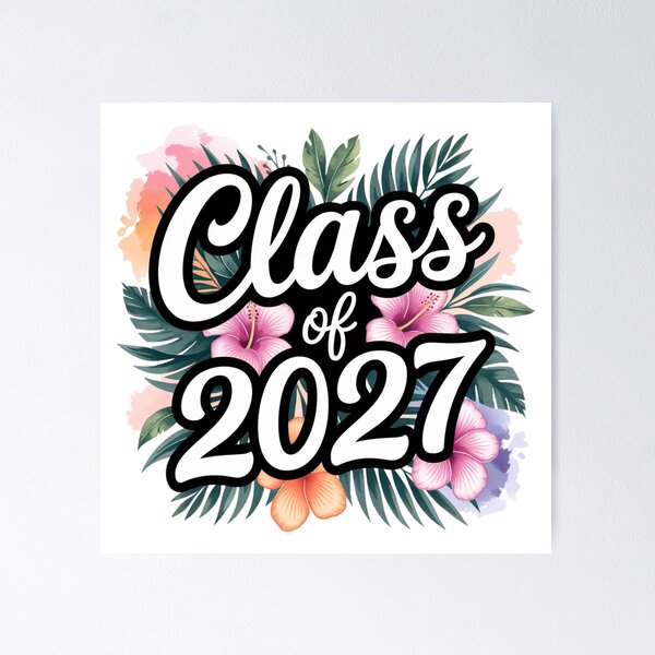 Item preview, Floral Class Of 2027 designed and sold by StephanieBrock.