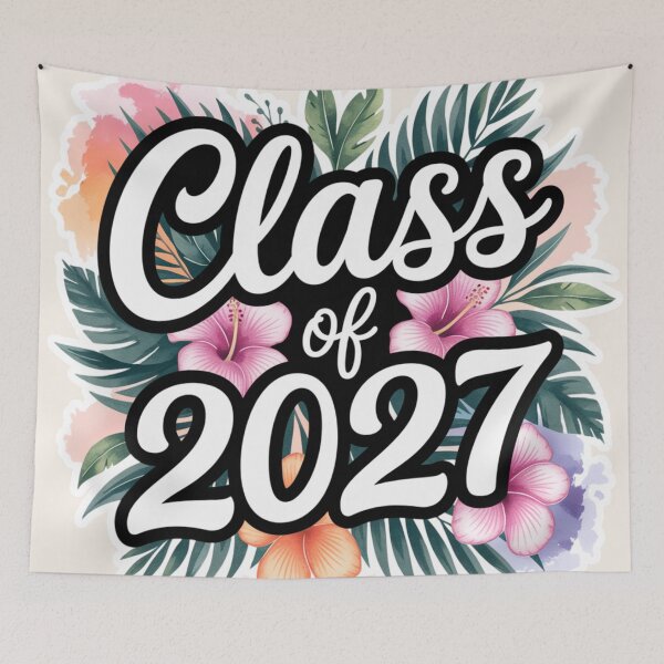 Item preview, Floral Class Of 2027 designed and sold by BassHeadMomma.
