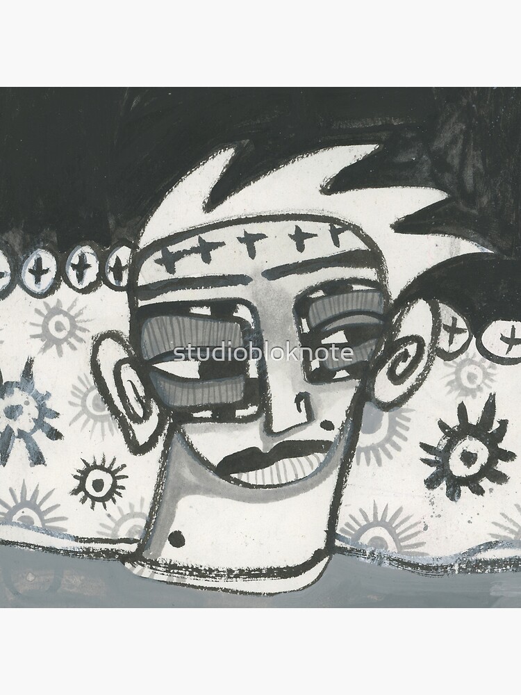 Thumbnail 4 of 4, Clock, Black and White Rebel designed and sold by studiobloknote.