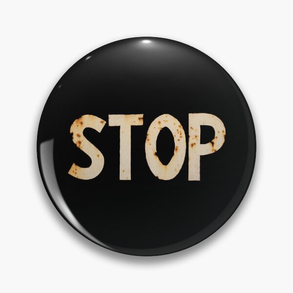 Item preview, Rusty stop text, stop sign designed and sold by EchoOfSilence.