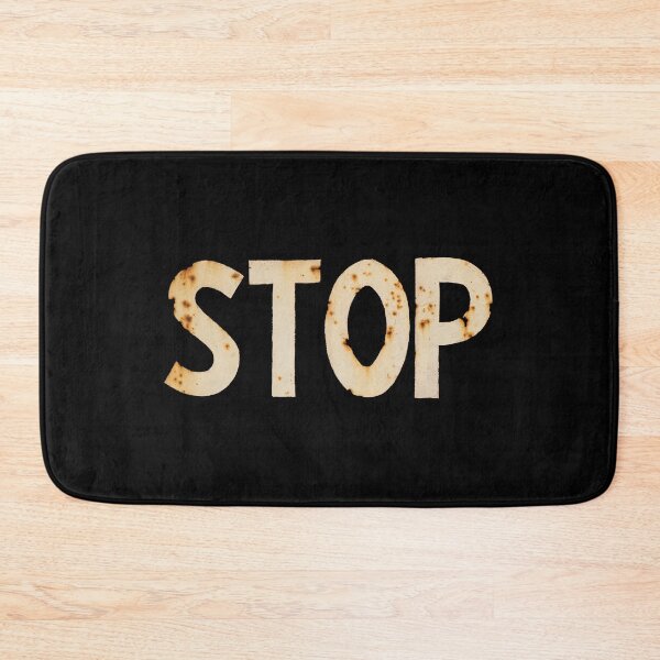 Item preview, Rusty stop text, stop sign designed and sold by EchoOfSilence.