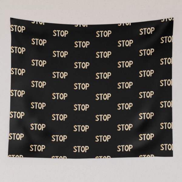 Item preview, Rusty stop text, stop sign designed and sold by EchoOfSilence.