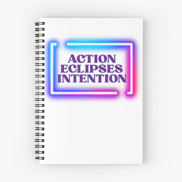Item preview, Arte de Implementación | La Acción Eclipsa la Intención | Regalo de Resultados Neón designed and sold by TextMuse.