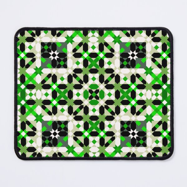Item preview, Complex Abstract Geometry in Green and Beige designed and sold by Tarjiart.