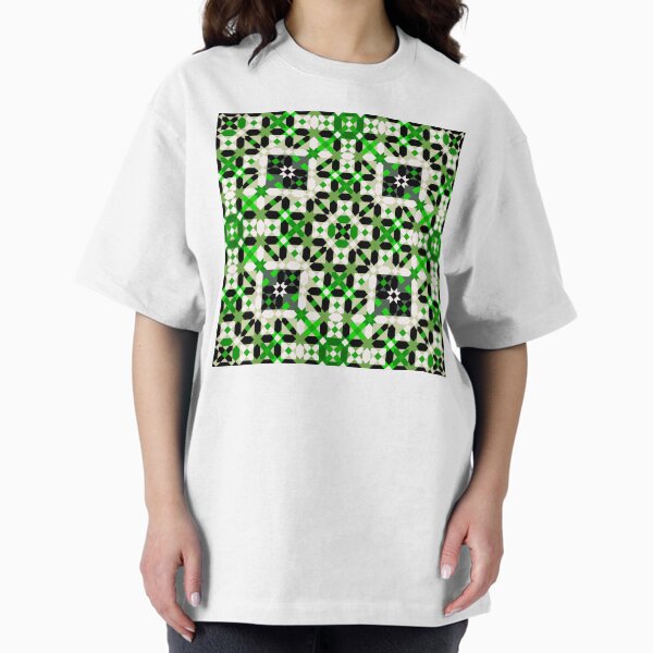 Item preview, Complex Abstract Geometry in Green and Beige designed and sold by Tarjiart.