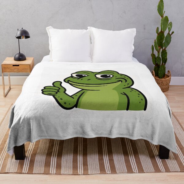 Item preview, Happy Cartoon Frog Giving Thumbs Up – Positive Mascot Character designed and sold by Amr Siam.