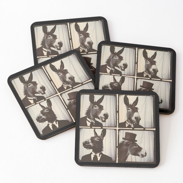 Item preview, Vintage Donkey in Suit – Quirky Animal Gentleman Graphic designed and sold by RockFireMerch.