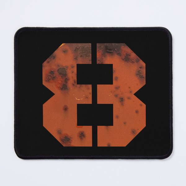 Item preview, Number 8 made of red rusty metal texture,infinity sign,lucky number 8 designed and sold by EchoOfSilence.