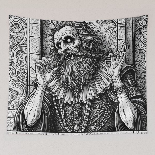 Item preview, Evil vampire standing staring at you designed and sold by Vintage Designs +.