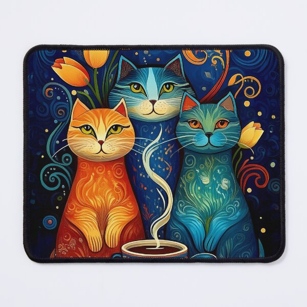 Item preview, Cats, Coffee and Tulups designed and sold by Blue Horse Photo Magic.