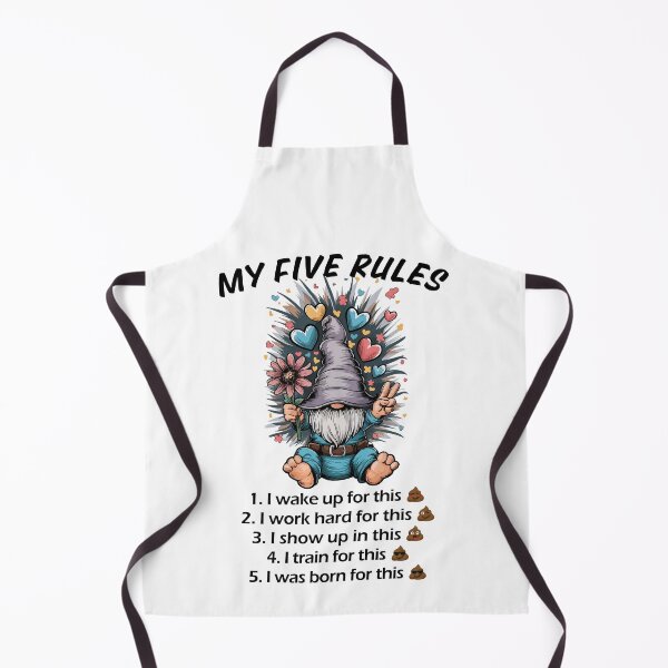 Item preview, Five Funny Rules for Life with Gnome designed and sold by HandicraftArt.