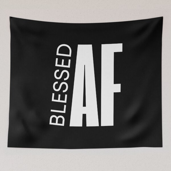 Item preview, Blessed AF Bold Minimalist Quote designed and sold by ClassicAF.