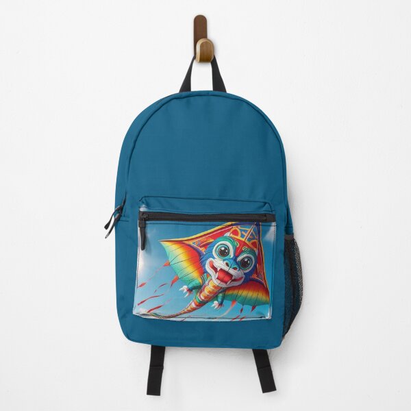 Item preview, Colorful 80s-Style Kite with Dragon Motif – Retro AI Artwork for Kids, Vintage Fashion & Accessories designed and sold by knalpot-design.