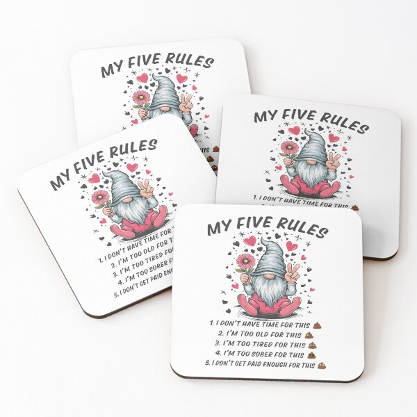 Item preview, 5 rules of a funny gnome  designed and sold by HandicraftArt.