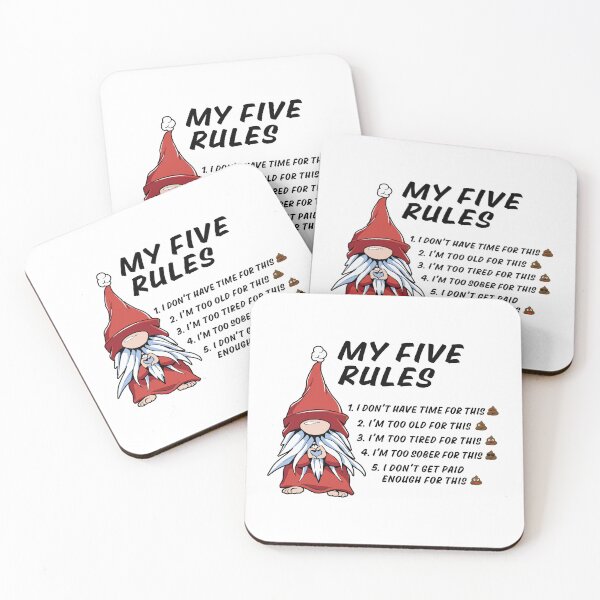 Item preview, 5 rules of a funny gnome  designed and sold by HandicraftArt.