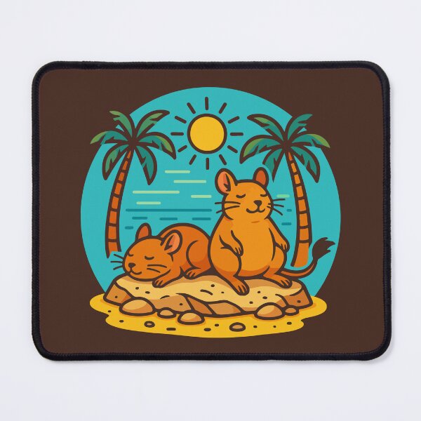 Item preview, Sunbathing degus designed and sold by RatArt Designs.