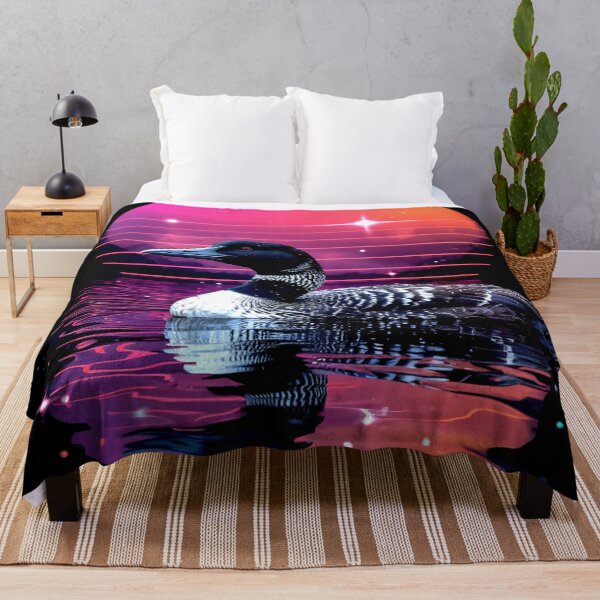 Item preview, Synthwave Loon: Cosmic Waters at Dusk designed and sold by Exodoi.
