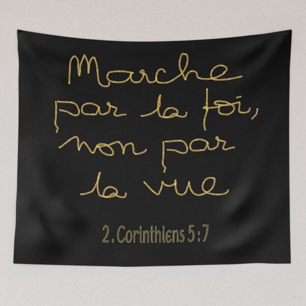 Item preview, CATHOLIC FAITH - INSPIRING VERSE - "WALK BY FAITH, NOT BY SIGHT - 2 CORINTHIANS 5:7" designed and sold by Ralek.