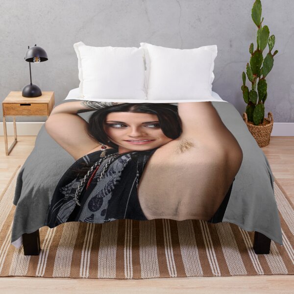 Item preview, Woman with hand behind her head showing her hairy underarms cool studio photo design designed and sold by Vintage Designs +.