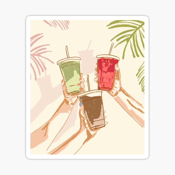 Item preview, Cheers to Summer – Iced Coffee & Refreshing Drinks designed and sold by MaiZephyr.