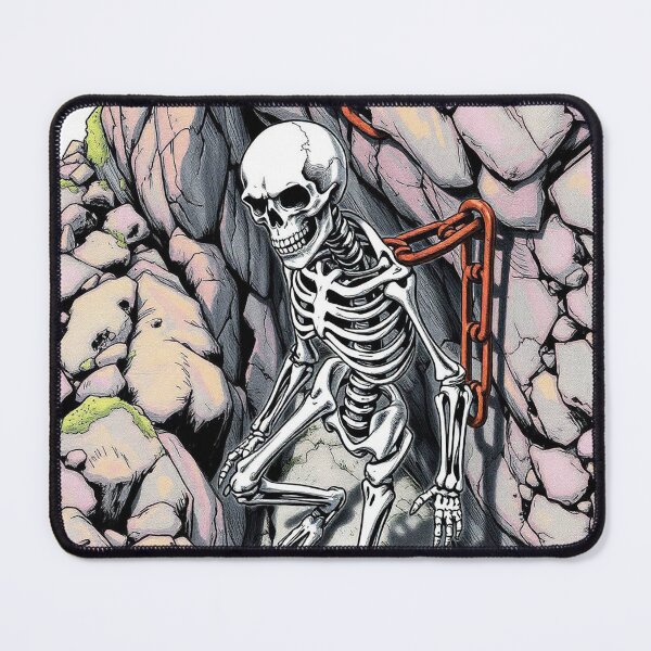 Item preview, Lonely skeleton on a rock designed and sold by Vintage Designs +.