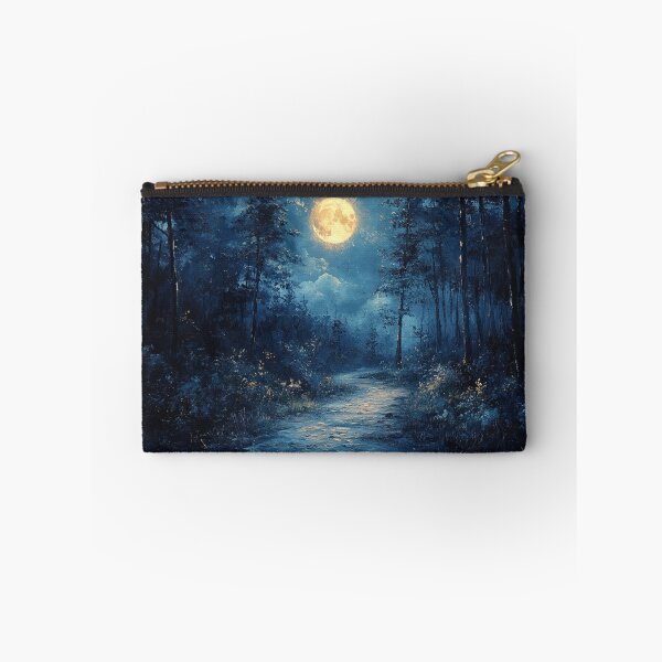 Item preview, Road through the forest at night, painting style designed and sold by ArtNames.