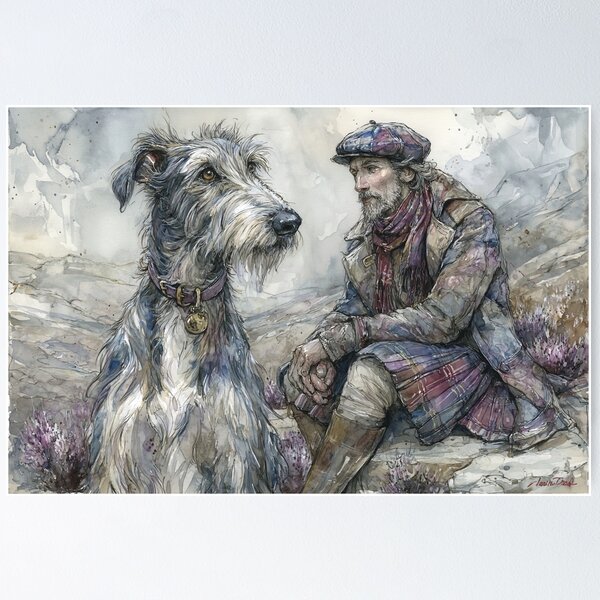 Item preview, Scottish deerhound and Highlander designed and sold by aghnadarragh.