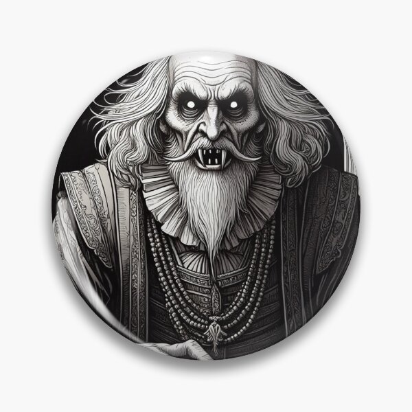 Item preview,  Evil vampire standing staring at you designed and sold by Vintage Designs +.