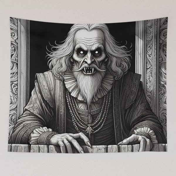 Item preview,  Evil vampire standing staring at you designed and sold by Vintage Designs +.