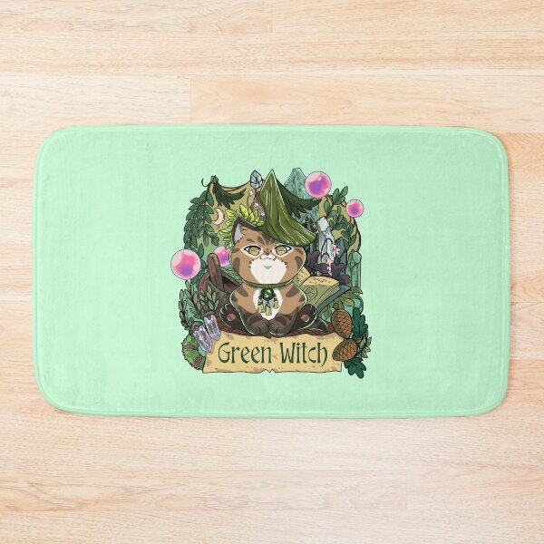Item preview, Puurfectly Green Witch designed and sold by Puurrfectly.