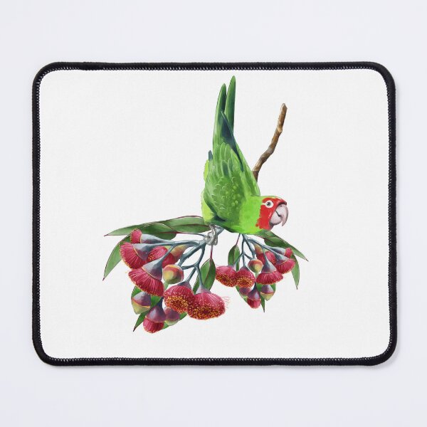 Item preview, Colorful parrot perched on vibrant flowers in a natural setting during daylight hours designed and sold by Ms. Iryna.