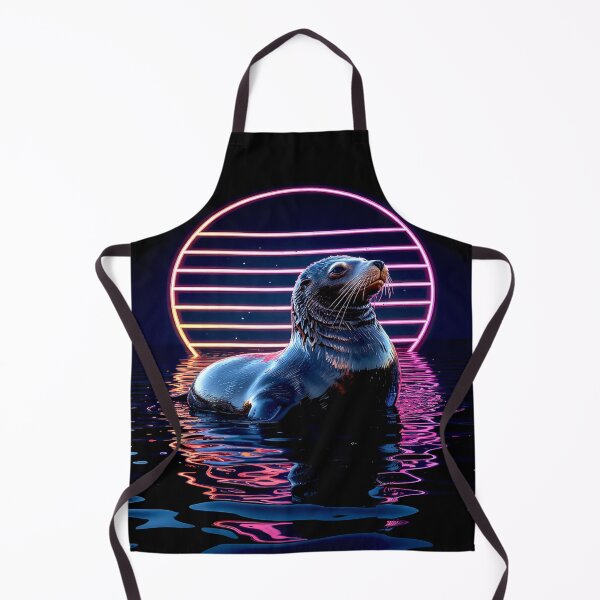 Item preview, Neon Seal in Retro Sunset designed and sold by Exodoi.