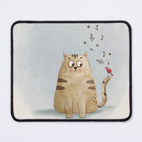 Item preview, Grumpy cat and singing bird designed and sold by Blankcanvasbym.
