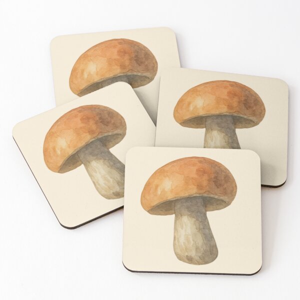 Item preview, Watercolor Illustration of a Porcini Mushroom designed and sold by Aakame.