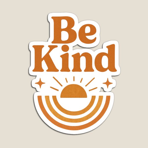 Artikel-Vorschau von Be Kind Retro Vintage Design – Positive Zitat Typografie, designt und verkauft von WANOKUNI Design.