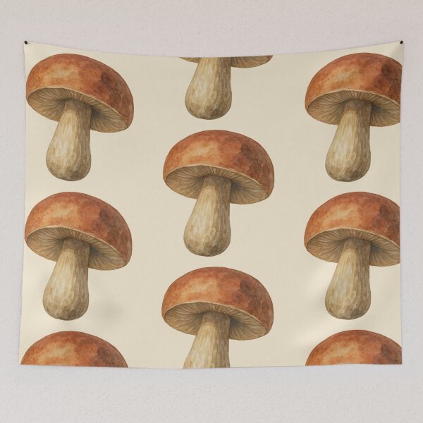 Item preview, Watercolor Illustration of a Porcini Mushroom 2 designed and sold by Aakame.