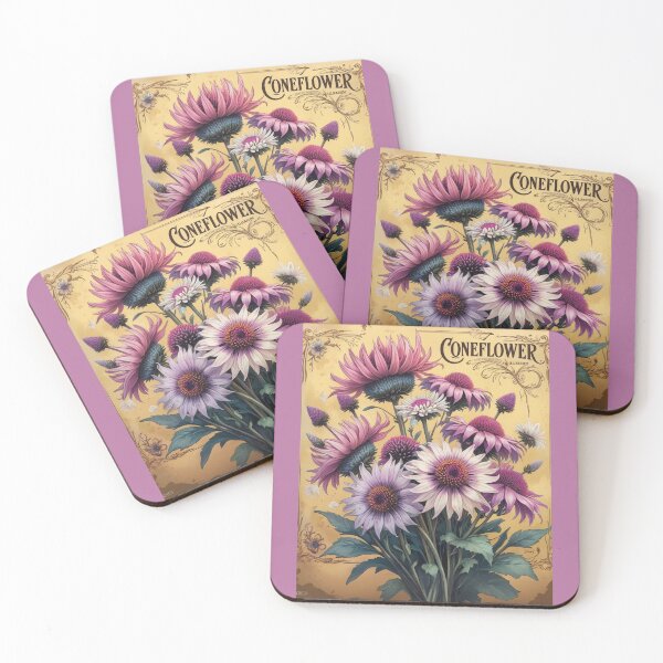 Item preview, Vintage-Inspired Coneflower Seed Packet  designed and sold by Estelle Printworks.