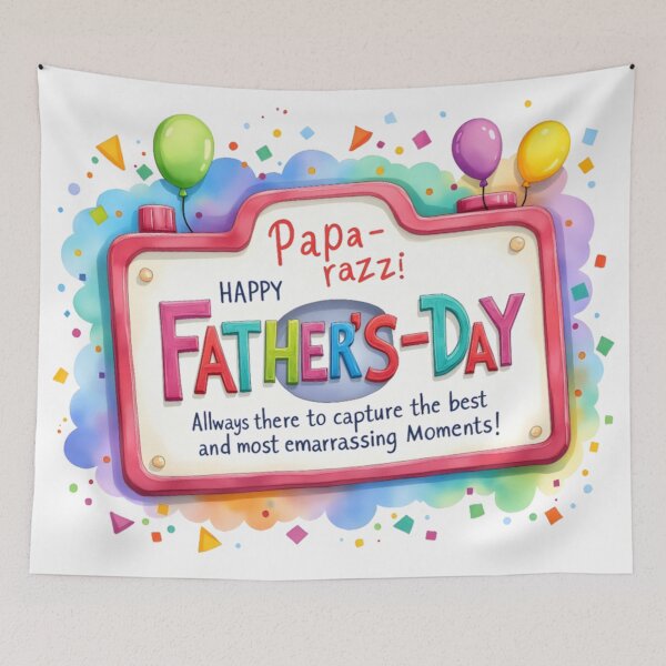 Item preview, Happy Father’s Day: Papa-razzi Retro Poster designed and sold by nhk999.