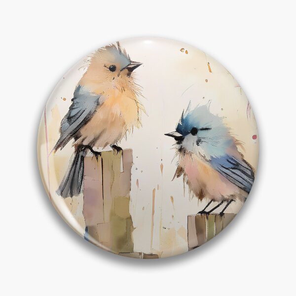 Item preview, Quirky Birds on the Fence designed and sold by ZipZapArt.