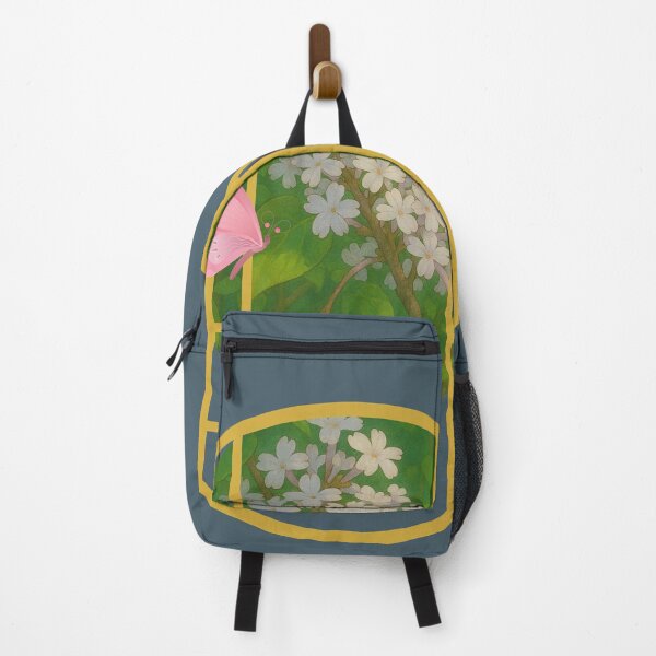 Item preview, "Spring Blossom Window with Butterfly and Ant – Korean Folk Style Art" designed and sold by Nadia-joy.