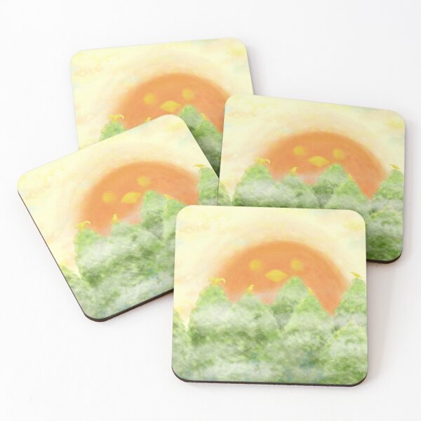 Item preview, A bird sunrise at a deep forest designed and sold by greenPQBstudio.