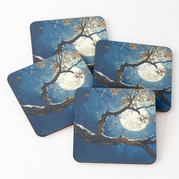 Item preview, Moon and branch, painting style designed and sold by ArtNames.