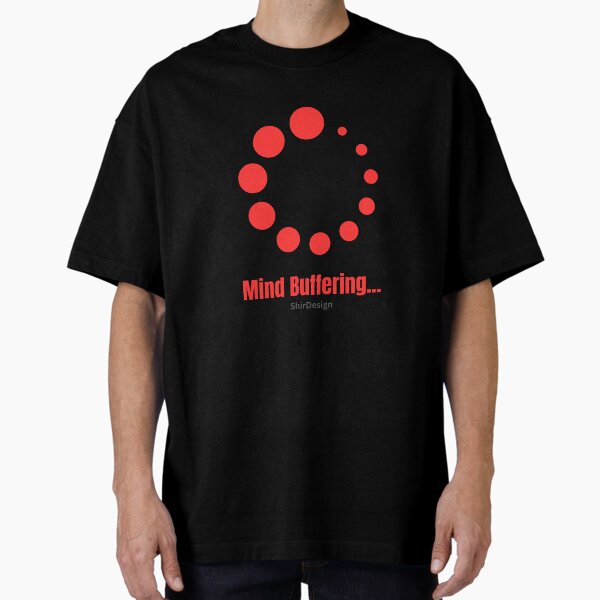 Item preview, Mind Buffering... -Minimal Read on Black designed and sold by Shir.Design.