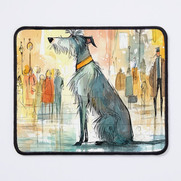 Item preview, Deerhound in town designed and sold by aghnadarragh.
