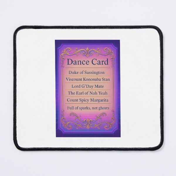 Item preview, Dance card invitation guestlist - Regency era inspired Synthwave  designed and sold by Priyan96.