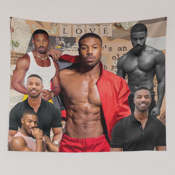Item preview, Michael B. Jordan photo collage  designed and sold by Littlerosaa.