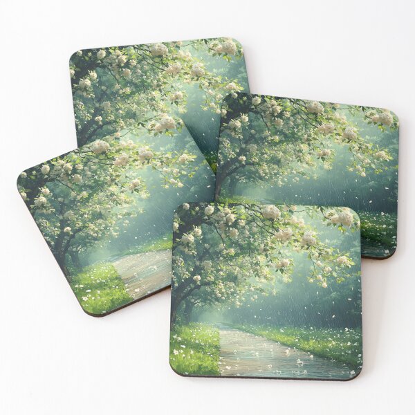 Item preview, Flowering trees by the road, painting style designed and sold by ArtNames.