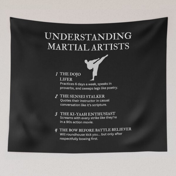 Item preview, Understanding Martial Artists – Funny Dojo Life Humor for Fighters – Black designed and sold by PsyFlow35.